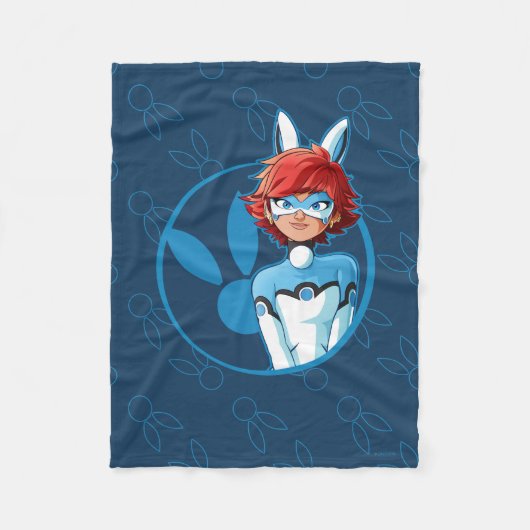 Couverture Polaire Badge Bleu Bunnyx (Devant)