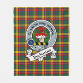 Couverture Polaire Badge Buchanan Tartan Plaid (Devant)