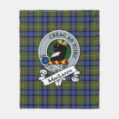 Couverture Polaire Badge Clan MacLaren Tartan Plaid (Devant)