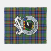 Couverture Polaire Badge Clan MacLaren Tartan Plaid (Devant (Horizontal))
