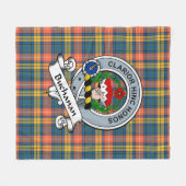 Couverture Polaire Badge De Clan Ancien Buchanan Tartan Plaid (Devant (Horizontal))