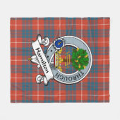 Couverture Polaire Badge De Clan Ancien De Hamilton Tartan Plaid (Devant (Horizontal))
