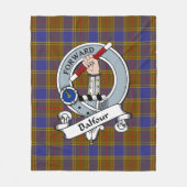 Couverture Polaire Badge De Clan Balfour Tartan Plaid (Devant)