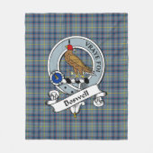 Couverture Polaire Badge De Clan Boswell Tartan Plaid (Devant)