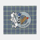 Couverture Polaire Badge De Clan Boswell Tartan Plaid (Devant (Horizontal))