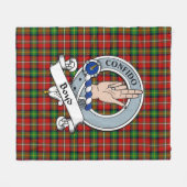 Couverture Polaire Badge De Clan Boyd Tartan Plaid (Devant (Horizontal))