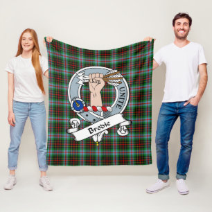 Couverture Polaire Badge de clan Brodie Tartan Plaid