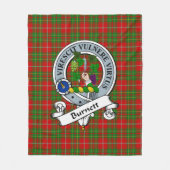 Couverture Polaire Badge de clan Burnett Tartan Plaid (Devant)