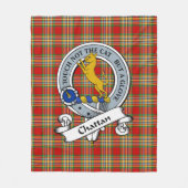 Couverture Polaire Badge De Clan Chattan Tartan Plaid (Devant)