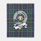 Couverture Polaire Badge De Clan De Bois Tartan Plaid (Devant)