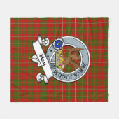 Couverture Polaire Badge de clan de foin Tartan Plaid (Devant (Horizontal))
