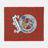 Couverture Polaire Badge De Clan Drummond Tartan Plaid (Devant (Horizontal))