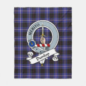 Couverture Polaire Badge De Clan Dunlop Tartan Plaid (Devant)
