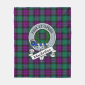 Couverture Polaire Badge de clan MacArthur Milton Tartan Plaid (Devant)