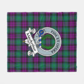 Couverture Polaire Badge de clan MacArthur Milton Tartan Plaid (Devant (Horizontal))