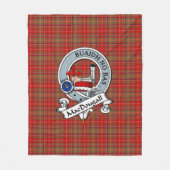 Couverture Polaire Badge de clan MacDougall Tartan Plaid (Devant)