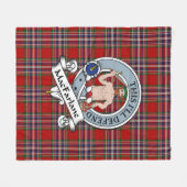 Couverture Polaire Badge de clan MacFarlane Tartan Plaid (Devant (Horizontal))