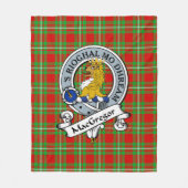 Couverture Polaire Badge de clan MacGregor Tartan Plaid (Devant)
