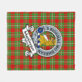 Couverture Polaire Badge de clan MacGregor Tartan Plaid (Devant (Horizontal))