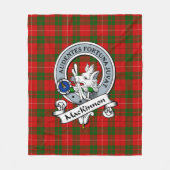 Couverture Polaire Badge de clan MacKinnon Tartan Plaid (Devant)