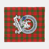 Couverture Polaire Badge de clan MacKinnon Tartan Plaid (Devant (Horizontal))