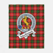 Couverture Polaire Badge de clan MacKintosh Tartan Plaid (Devant)