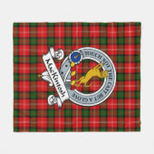 Couverture Polaire Badge de clan MacKintosh Tartan Plaid (Devant (Horizontal))