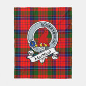 Couverture Polaire Badge de clan MacNicol Tartan Plaid (Devant)