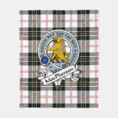 Couverture Polaire Badge de clan MacPherson Tartan Plaid (Devant)