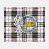 Couverture Polaire Badge de clan MacPherson Tartan Plaid (Devant (Horizontal))