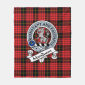 Couverture Polaire Badge de clan MacQueen Tartan Plaid (Devant)