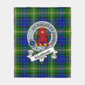 Couverture Polaire Badge De Clan MaiTland Tartan Plaid (Devant)