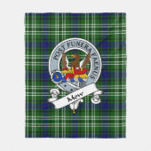 Couverture Polaire Badge De Clan Mow Tartan Plaid (Devant)