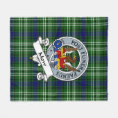 Couverture Polaire Badge De Clan Mow Tartan Plaid (Devant (Horizontal))