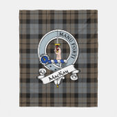 Couverture Polaire Badge de clan Patiné MacKay Tartan Plaid (Devant)