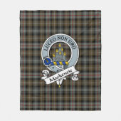Couverture Polaire Badge de clan Patiné MacKenzie Tartan Plaid (Devant)