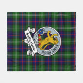 Couverture Polaire Badge de clan Patiné Sutherland Tartan Plaid (Devant (Horizontal))