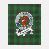 Couverture Polaire Badge De Clan Primrose Tartan Plaid (Devant)