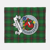Couverture Polaire Badge De Clan Primrose Tartan Plaid (Devant (Horizontal))