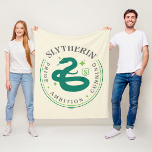 Couverture Polaire Badge de fierté de la maison serpent vert SLYTHERI