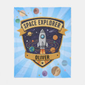 Couverture Polaire Badge de futur explorateur spatial (Devant)