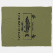 Couverture Polaire Badge de pêcheur de combat de l'Alaska (Devant (Horizontal))