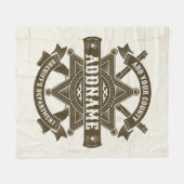 Couverture Polaire Badge de Rifles Adjoint Old West Sheriff Personnal (Devant (Horizontal))