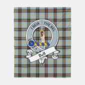 Couverture Polaire Badge du clan Bell Tartan Plaid (Devant)