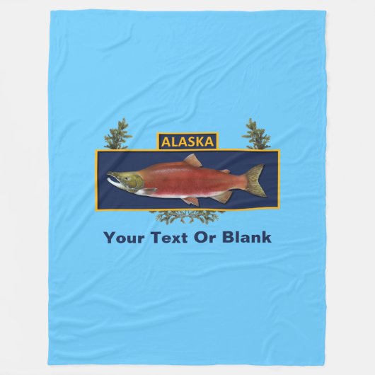 Couverture Polaire Badge du pêcheur de combat de l'Alaska (Devant)