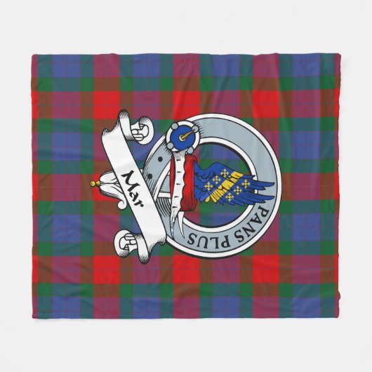 Couverture Polaire Badge Mar Clan Tartan Plaid (Devant (Horizontal))