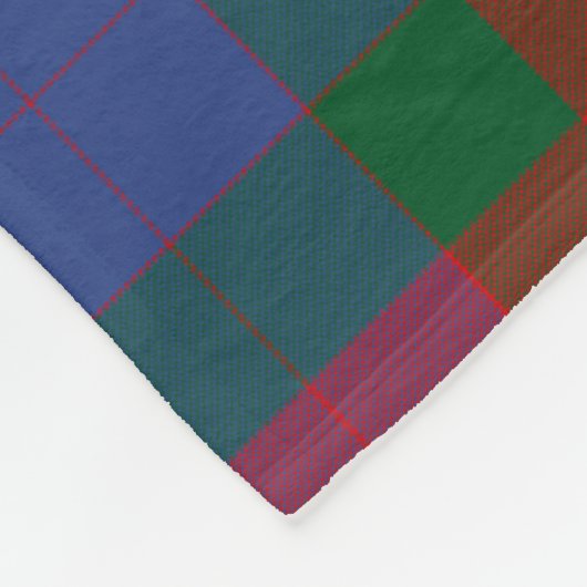 Couverture Polaire Badge Mar Clan Tartan Plaid (Coin)