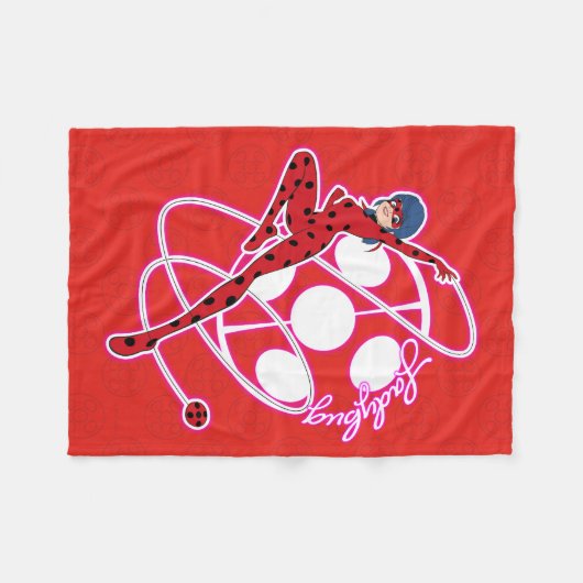 Couverture Polaire Badge Miraculous Ladybug (Devant (Horizontal))