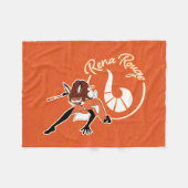 Couverture Polaire Badge Rena Rouge (Devant (Horizontal))