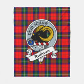 Couverture Polaire Badge Ruthven Clan Tartan Plaid (Devant)